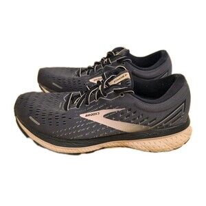 Brooks Ghost 13 Running Shoes Womens Size 6.5 Gray Violet Pink Cushion Trainers